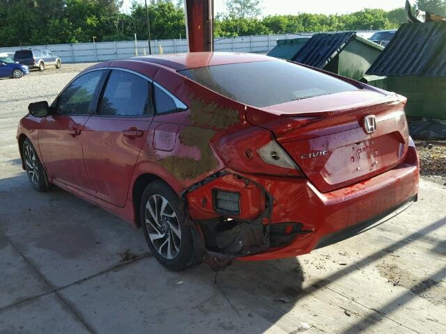 2HGFC2F75GH520090 - 2016 HONDA CIVIC EX RED photo 3