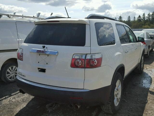 1GKER13738J294319 - 2008 GMC ACADIA SLE WHITE photo 4