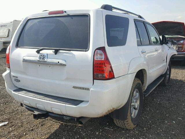 JTEBU14R170114235 - 2007 TOYOTA 4RUNNER WHITE photo 4