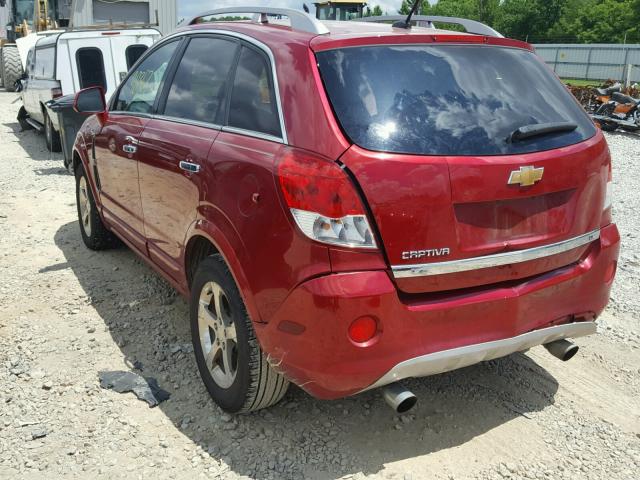 3GNAL3E56CS600527 - 2012 CHEVROLET CAPTIVA SP RED photo 3