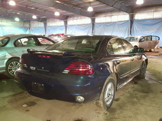 1G2NE52F34M702600 - 2004 PONTIAC GRAND AM S 蓝色 照片 4