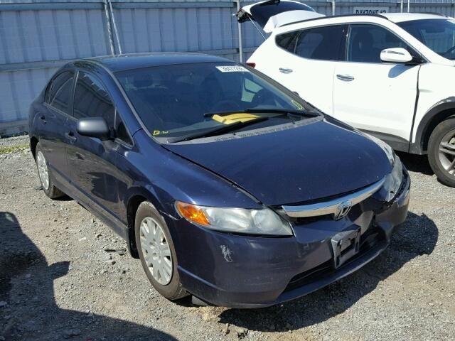 2HGFA16386H015494 - 2006 HONDA CIVIC DX V BLUE photo 1