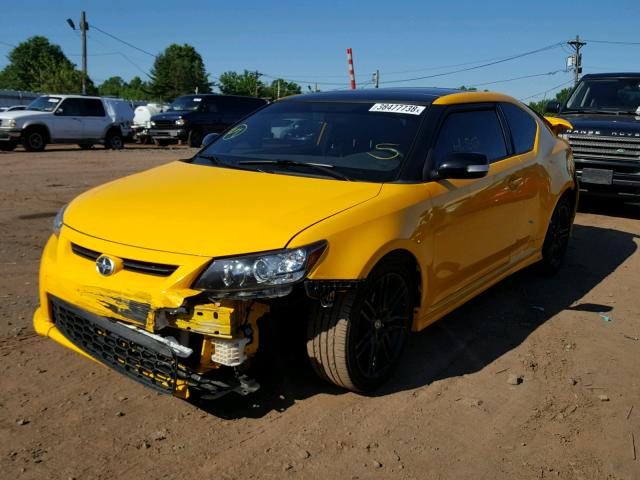 JTKJF5C74C3024967 - 2012 TOYOTA SCION TC YELLOW photo 2