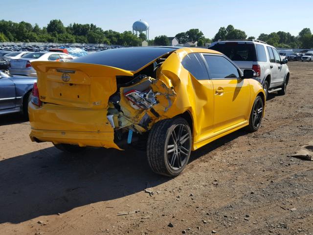 JTKJF5C74C3024967 - 2012 TOYOTA SCION TC ყვითელი ფოტო 4