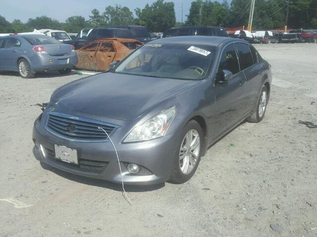 JN1CV6AP9AM409088 - 2010 INFINITI G37 GRAY photo 2