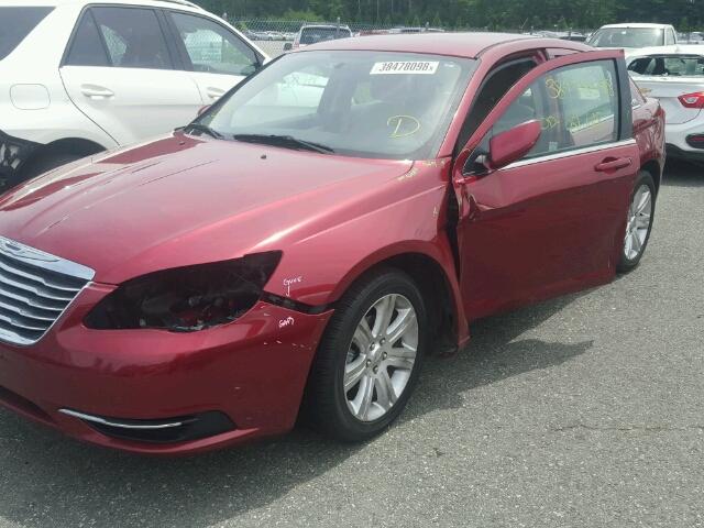 1C3CCBBB9DN765591 - 2013 CHRYSLER 200 TOURIN RED photo 9