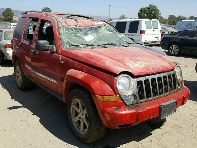 1J4GL58K25W621232 - 2005 JEEP LIBERTY LI RED photo 1