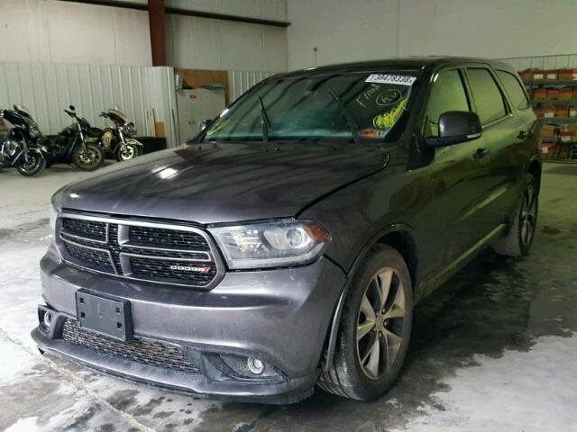 1C4SDJCT0EC370704 - 2014 DODGE DURANGO R/ GRAY photo 2