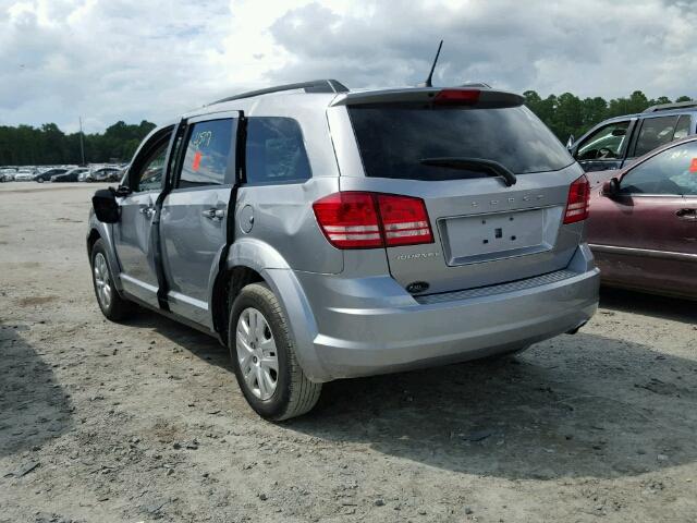 3C4PDCAB7HT551299 - 2017 DODGE JOURNEY SILVER photo 3