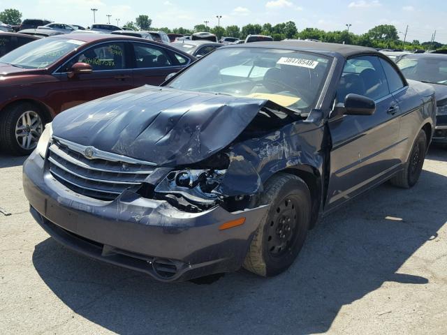 1C3LC45K08N209456 - 2008 CHRYSLER SEBRING BLUE photo 2