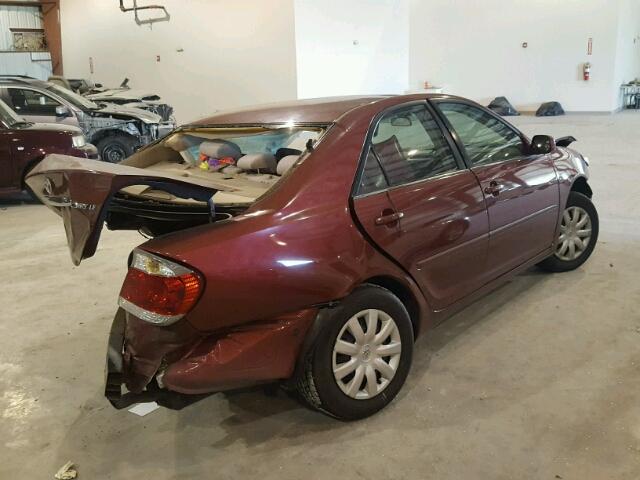 4T1BE30K35U076434 - 2005 TOYOTA CAMRY LE წითელი ფოტო 4