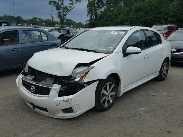 3N1AB6AP7BL708607 - 2011 NISSAN SENTRA 2.0 WHITE photo 2