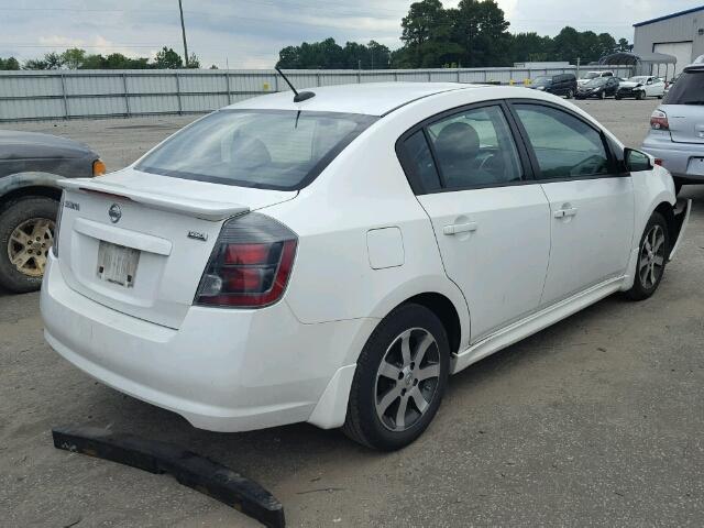 3N1AB6AP7BL708607 - 2011 NISSAN SENTRA 2.0 WHITE photo 4