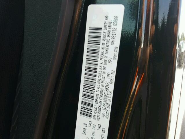 1C4HJWDG0CL203421 - 2012 JEEP WRANGLER U BLACK photo 10