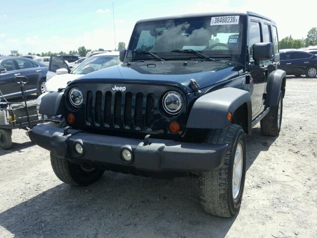 1C4HJWDG0CL203421 - 2012 JEEP WRANGLER U BLACK photo 2