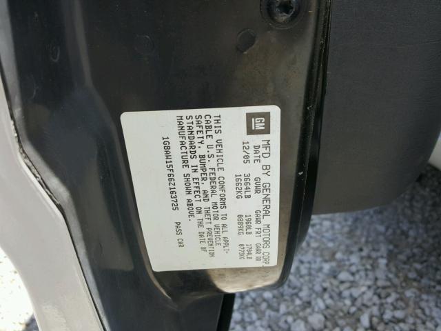 1G8AW15F66Z163725 - 2006 SATURN ION LEVEL SILVER photo 10