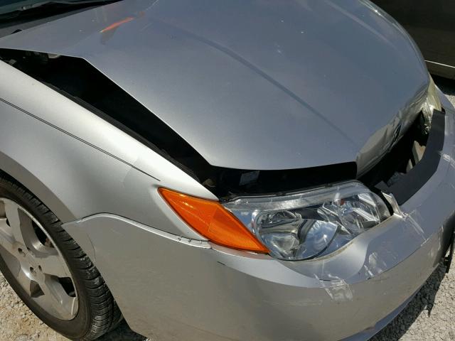 1G8AW15F66Z163725 - 2006 SATURN ION LEVEL SILVER photo 9