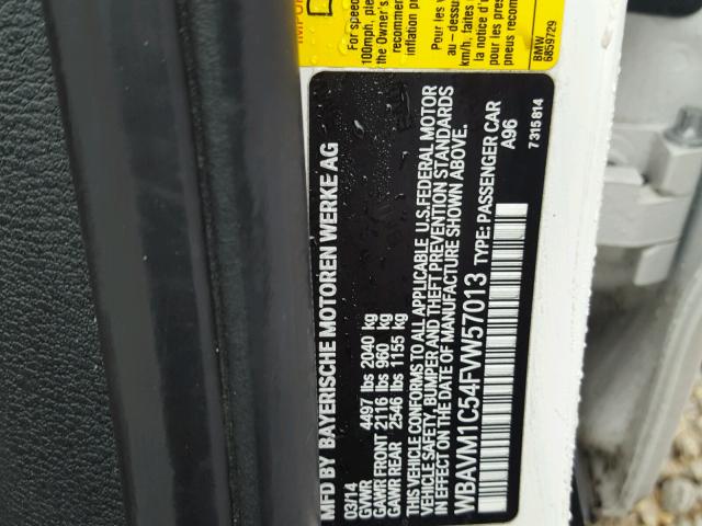 WBAVM1C54FVW57013 - 2015 BMW X1 SDRIVE2 白色 照片 10