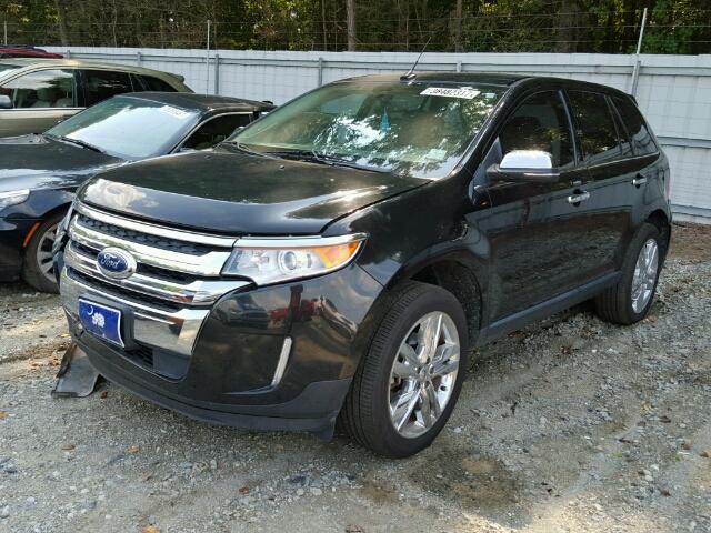 2FMDK3KC6DBC64313 - 2013 FORD EDGE LIMIT BLACK photo 2