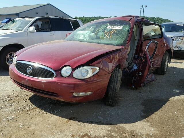 2G4WC582761225190 - 2006 BUICK LACROSSE C RED photo 2