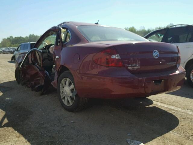 2G4WC582761225190 - 2006 BUICK LACROSSE C RED photo 3