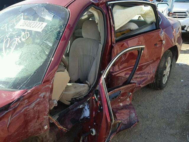 2G4WC582761225190 - 2006 BUICK LACROSSE C RED photo 9
