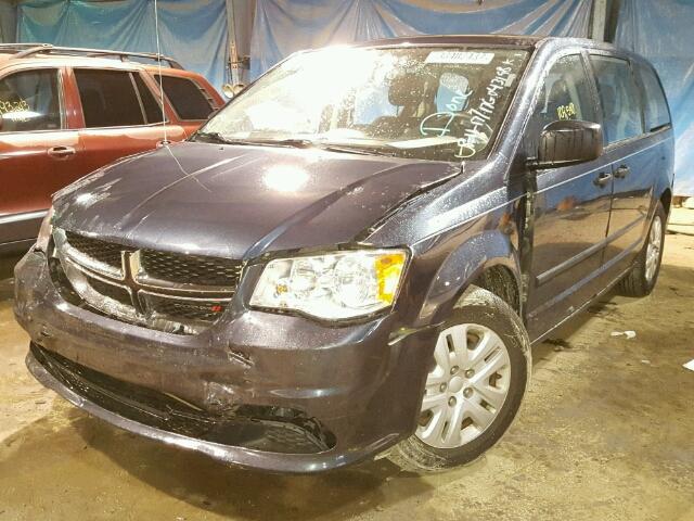 2C4RDGBG1ER103648 - 2014 DODGE GRAND CARA BLUE photo 2