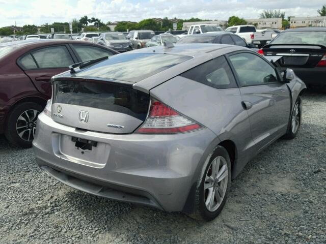 JHMZF1D64BS013821 - 2011 HONDA CR-Z GRAY photo 4