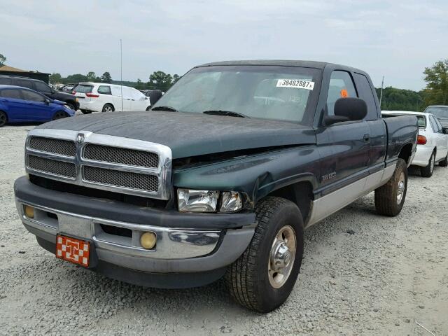 3B7KC23691G776040 - 2001 DODGE RAM 2500 GREEN photo 2