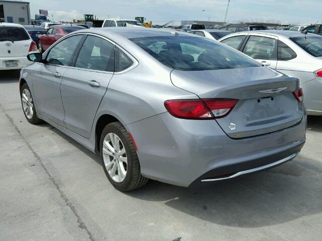 1C3CCCAB3FN744777 - 2015 CHRYSLER 200 LIMITE GRAY photo 3