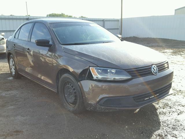 3VW2K7AJ2EM294862 - 2014 VOLKSWAGEN JETTA BASE 棕色 照片 1