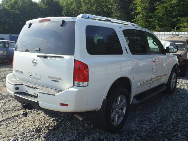 5N1BA0NF7DN603390 - 2013 NISSAN ARMADA PLA WHITE photo 4