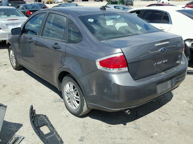 1FAHP35N79W212320 - 2009 FORD FOCUS GRAY photo 3