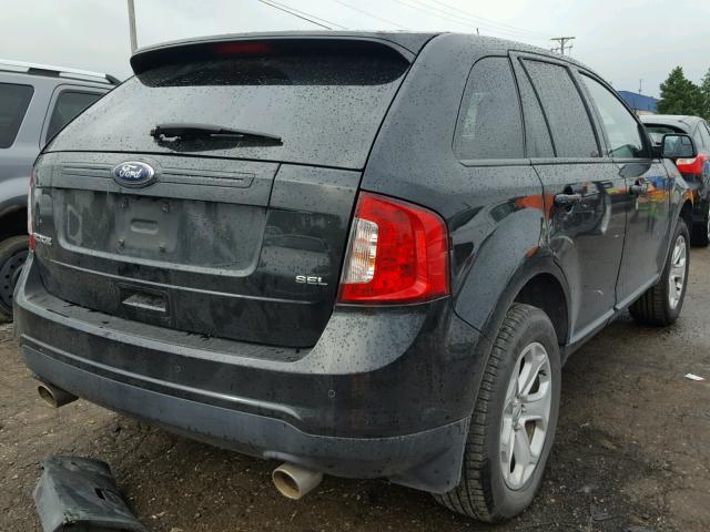 2FMDK3JC1DBC65578 - 2013 FORD EDGE SEL BLACK photo 4