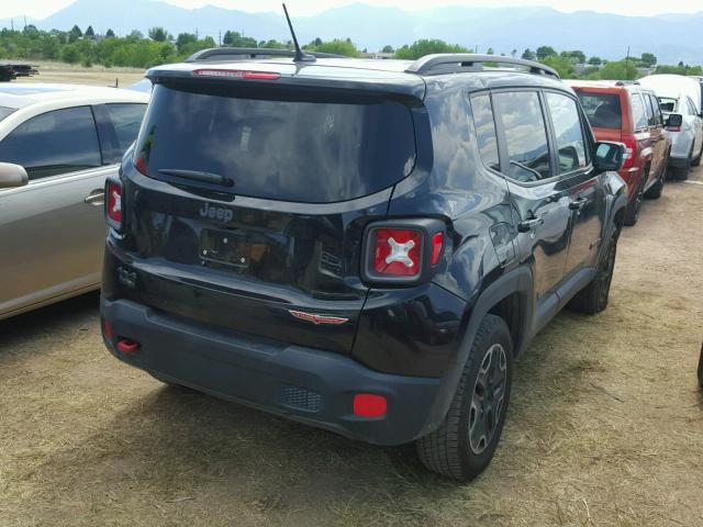 ZACCJBCB3HPE46460 - 2017 JEEP RENEGADE T BLACK photo 4