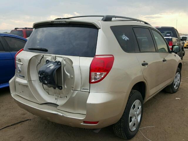 JTMBD33V666005375 - 2006 TOYOTA RAV4 GOLD photo 4