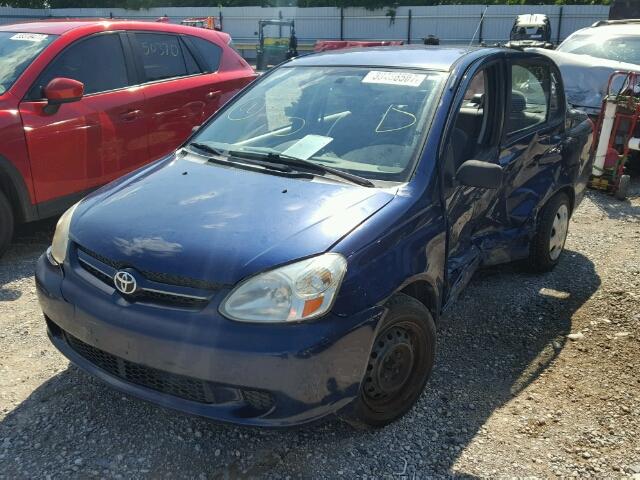 JTDBT123330291871 - 2003 TOYOTA ECHO BLUE photo 2