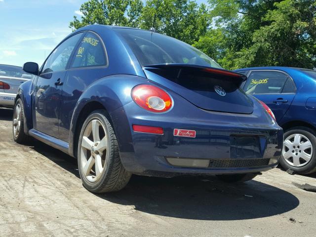 3VWSW31C87M501448 - 2007 VOLKSWAGEN NEW BEETLE 蓝色 照片 3