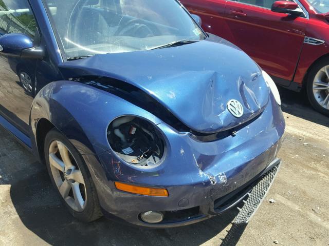 3VWSW31C87M501448 - 2007 VOLKSWAGEN NEW BEETLE 蓝色 照片 9