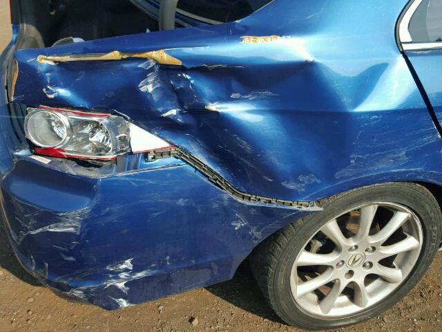 JH4CL96836C002546 - 2006 ACURA TSX BLUE photo 9