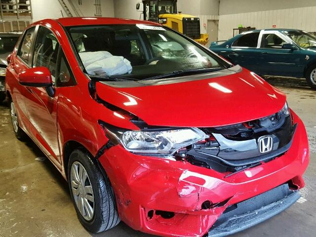 3HGGK5H53HM712213 - 2017 HONDA FIT LX RED photo 1