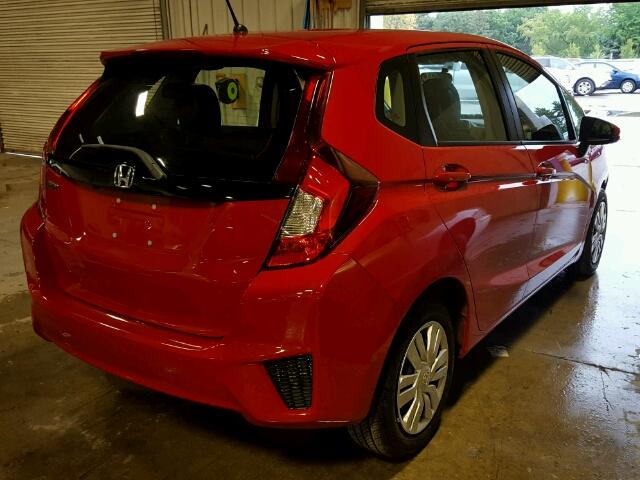 3HGGK5H53HM712213 - 2017 HONDA FIT LX RED photo 4