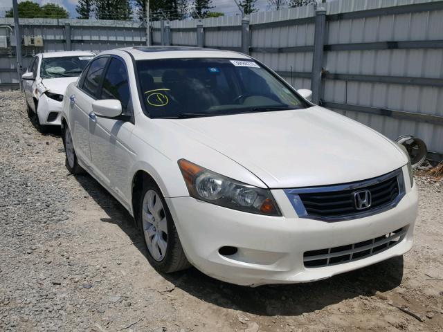 1HGCP36829A025756 - 2009 HONDA ACCORD EXL WHITE photo 1