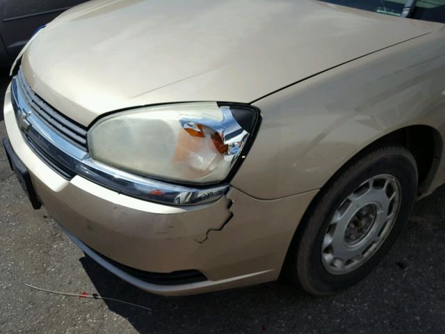 1G1ZT54855F234367 - 2005 CHEVROLET MALIBU LS 棕色 照片 10