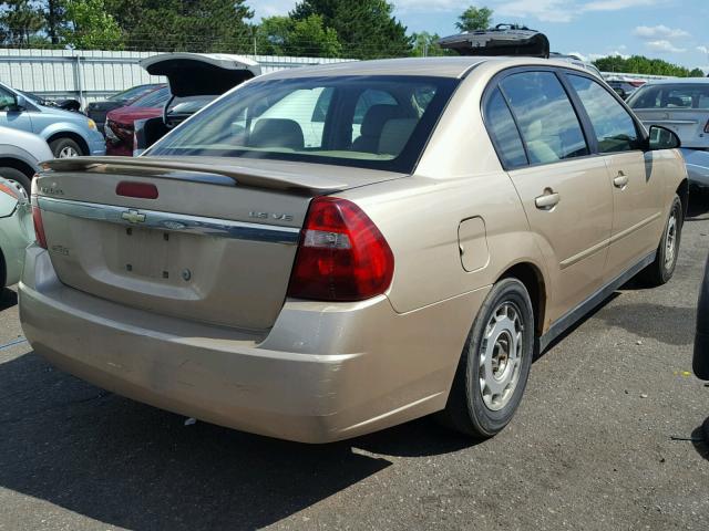 1G1ZT54855F234367 - 2005 CHEVROLET MALIBU LS 棕色 照片 4