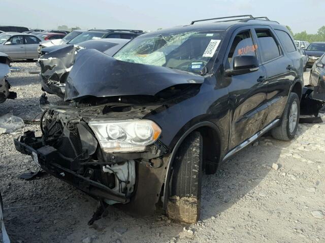 1C4RDHDG6CC247334 - 2012 DODGE DURANGO CR BLACK photo 2