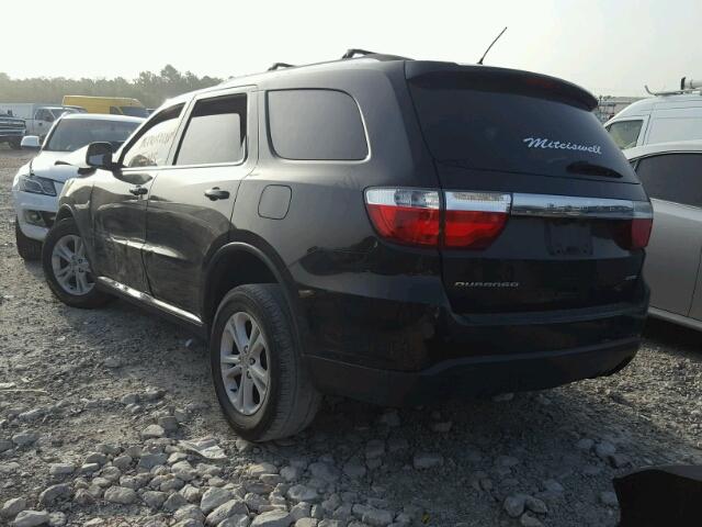 1C4RDHDG6CC247334 - 2012 DODGE DURANGO CR BLACK photo 3