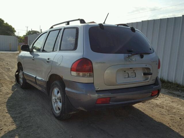 KM8SB73D15U877179 - 2005 HYUNDAI SANTA FE B SILVER photo 3