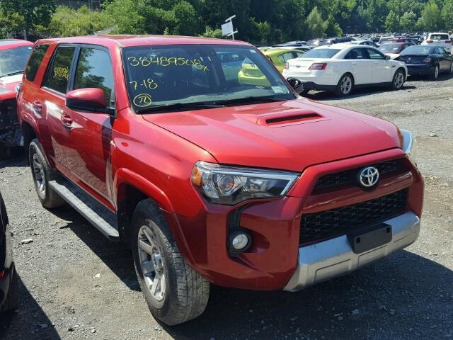 JTEBU5JR6G5402475 - 2016 TOYOTA 4RUNNER SR RED photo 1