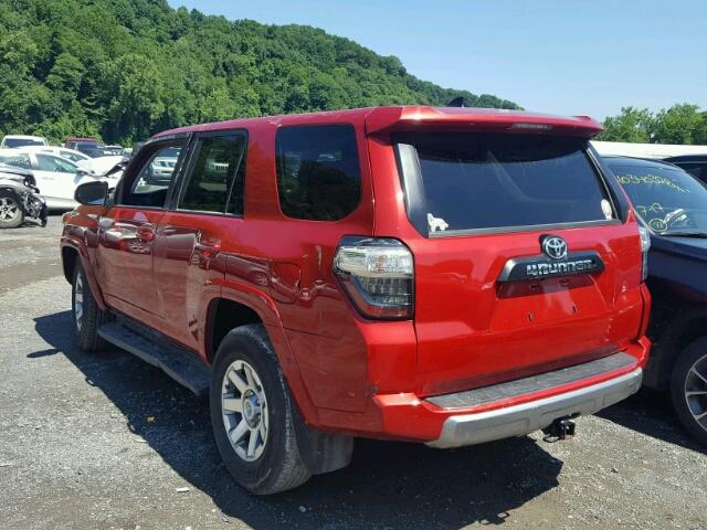 JTEBU5JR6G5402475 - 2016 TOYOTA 4RUNNER SR RED photo 3